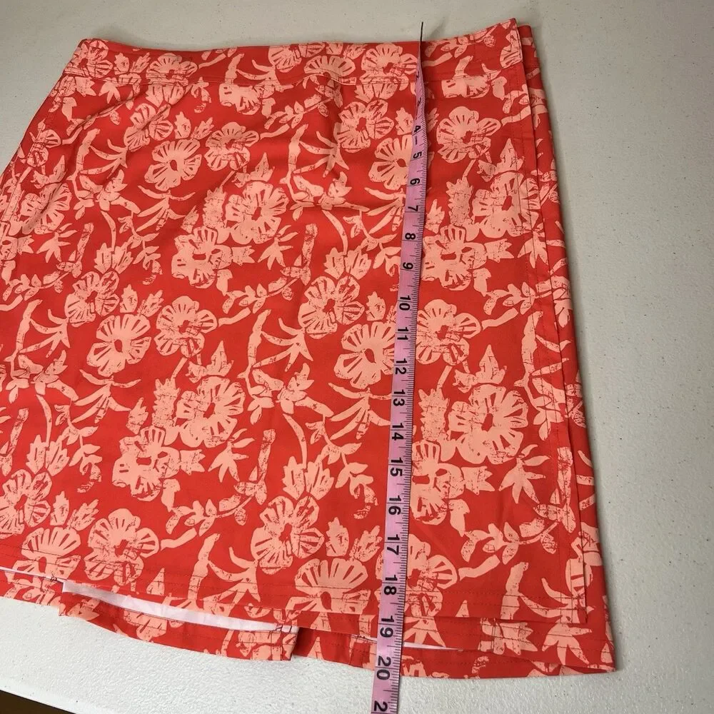 Ripskirt Hawaii Length 2 Wrap Skirt Large Coral Paia Maui Floral Travel Active L